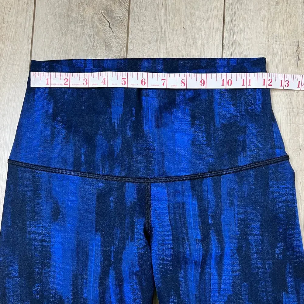 Lululemon Wonder Under Pant Roll Down Luon Nightsky Blue Leggings Size 6
